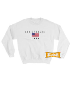 Los Angeles 1984 Usa Flag Chic Fashion Sweatshirt