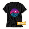Geometric Moon on Stars Chic Fashion T Shirt