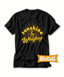 Summer Sunshine & Whiskey Chic Fashion T Shirt