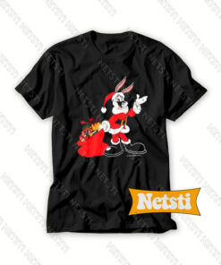 Bugs Bunny Santa Christmas Chic Fashion T Shirt