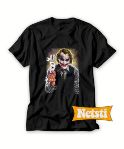 Joker Heath Ledger Cowboys NFL Cards Chic Fashion T Shirt