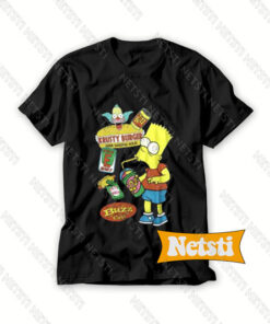 The Simpson Bart Junk Food Chic Fashion T Shirt