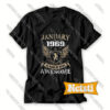 January 1969 50 Year Of Being Awesome Chic Fashion T Shirt