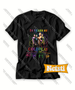 24 Years Of Coldplay 1996 2020 Chic Fashion T Shirt