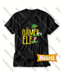 Gamer Elf Xmas Chic Fashion T Shirt