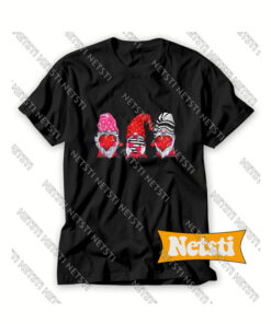 Three Gnomes Valentines Chic Fashion T Shirt