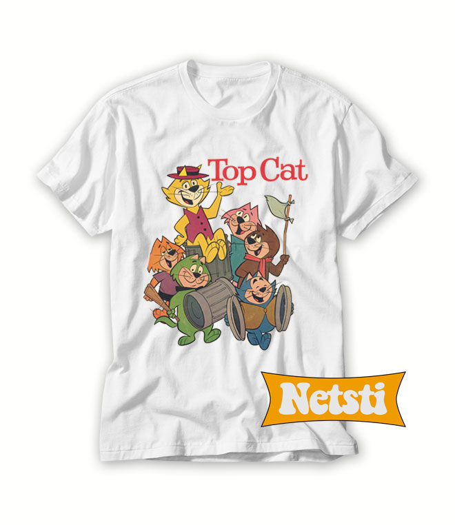 Top Cat Cartoon T Shirt For Women and Men S-3XL